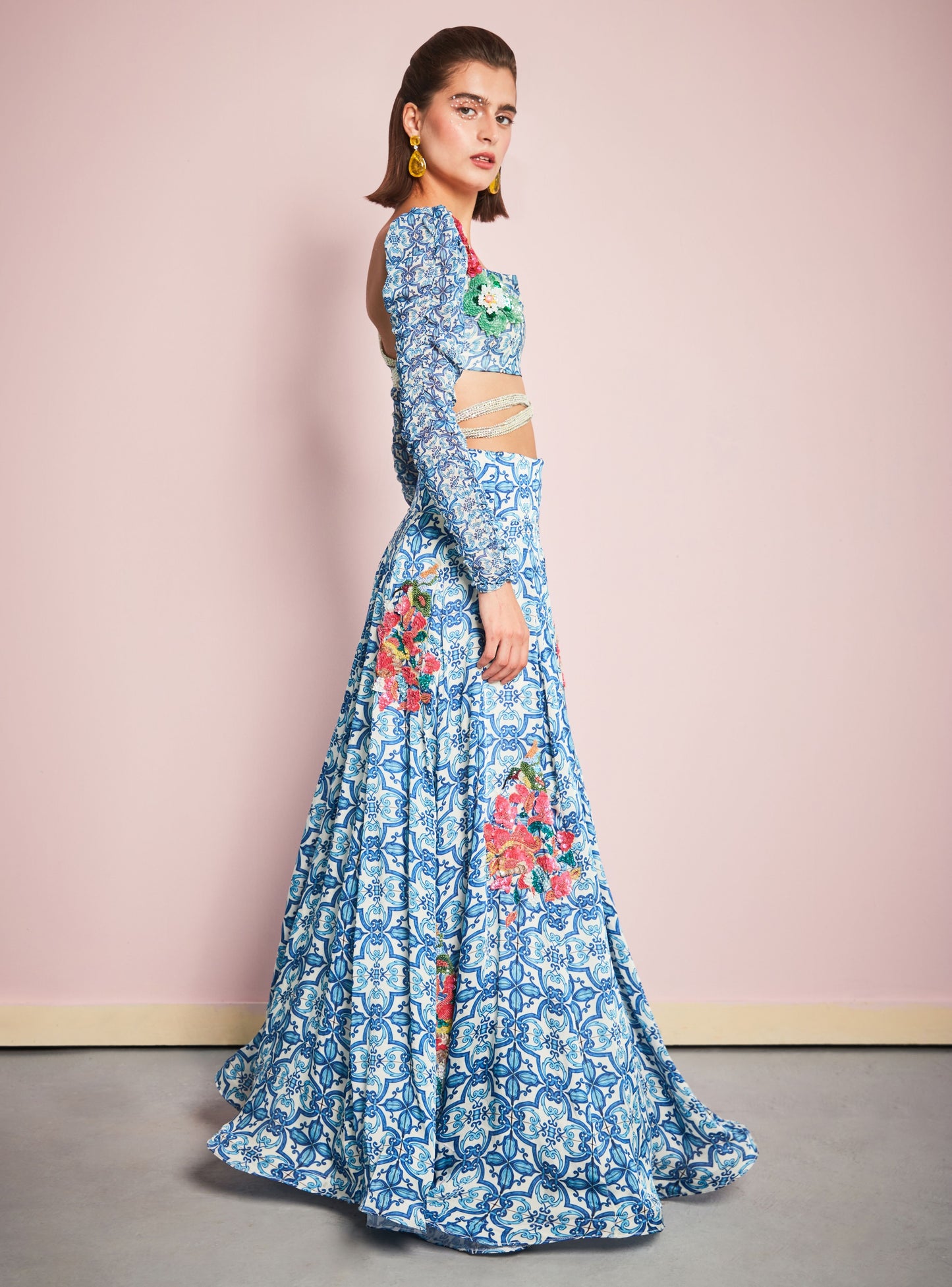 The Cerulean Lehenga