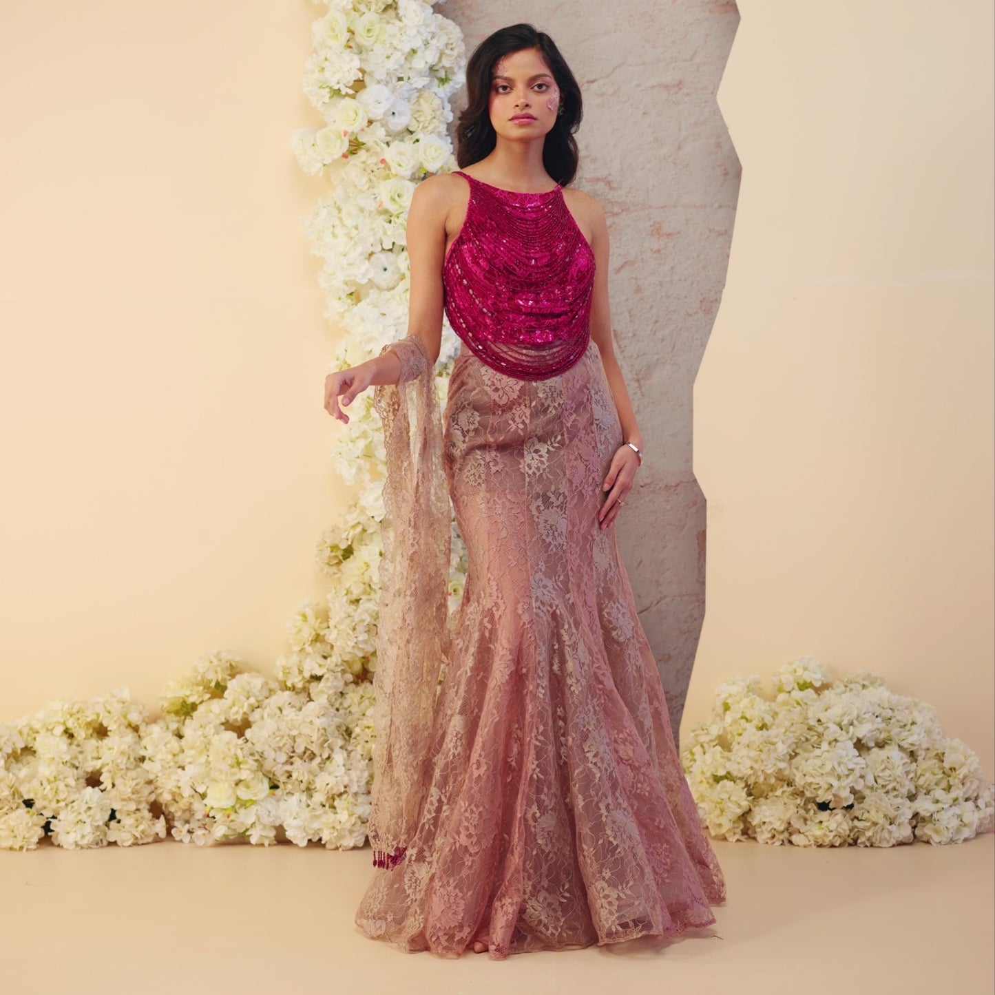 The Merlot Lehenga Set