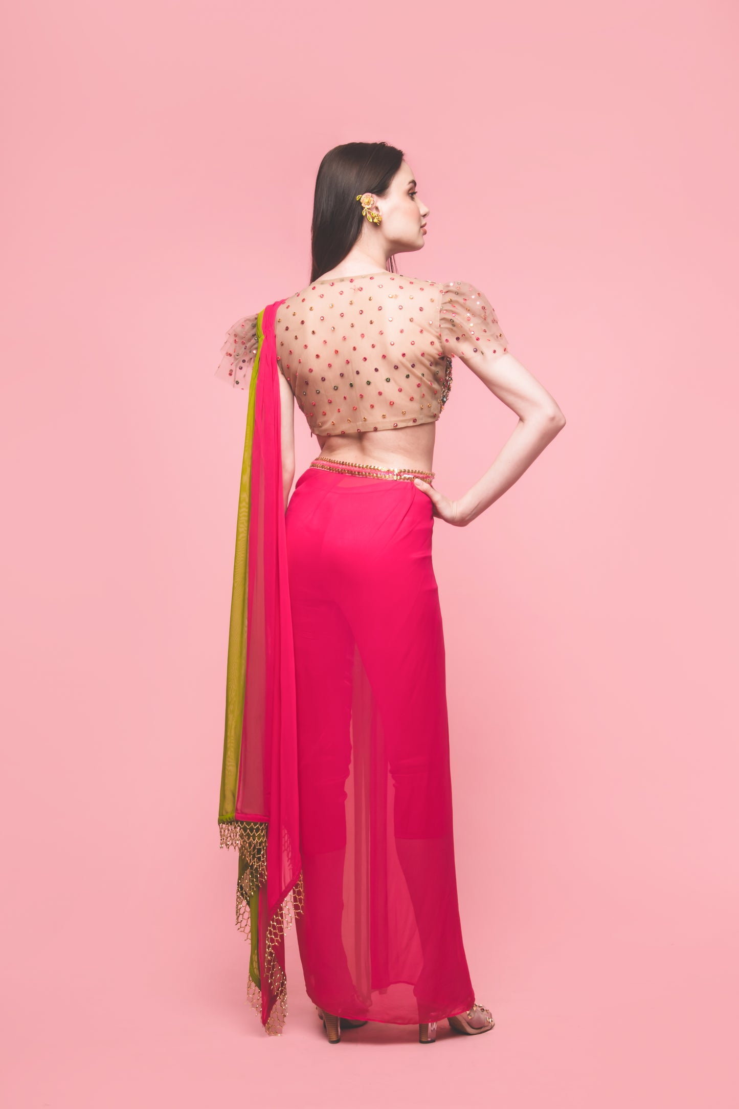The Bubblegum Saree