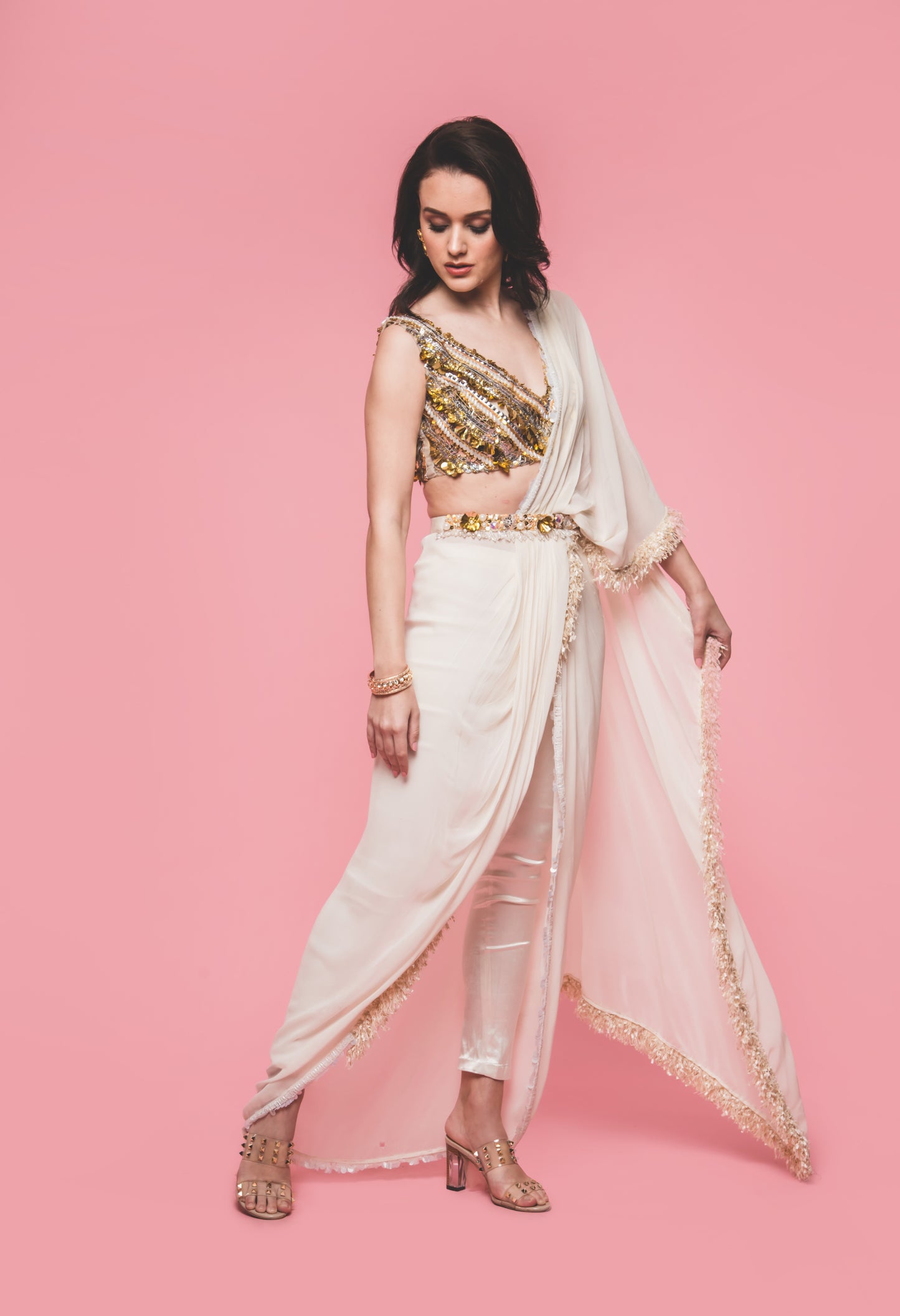 The Gold Dust Saree