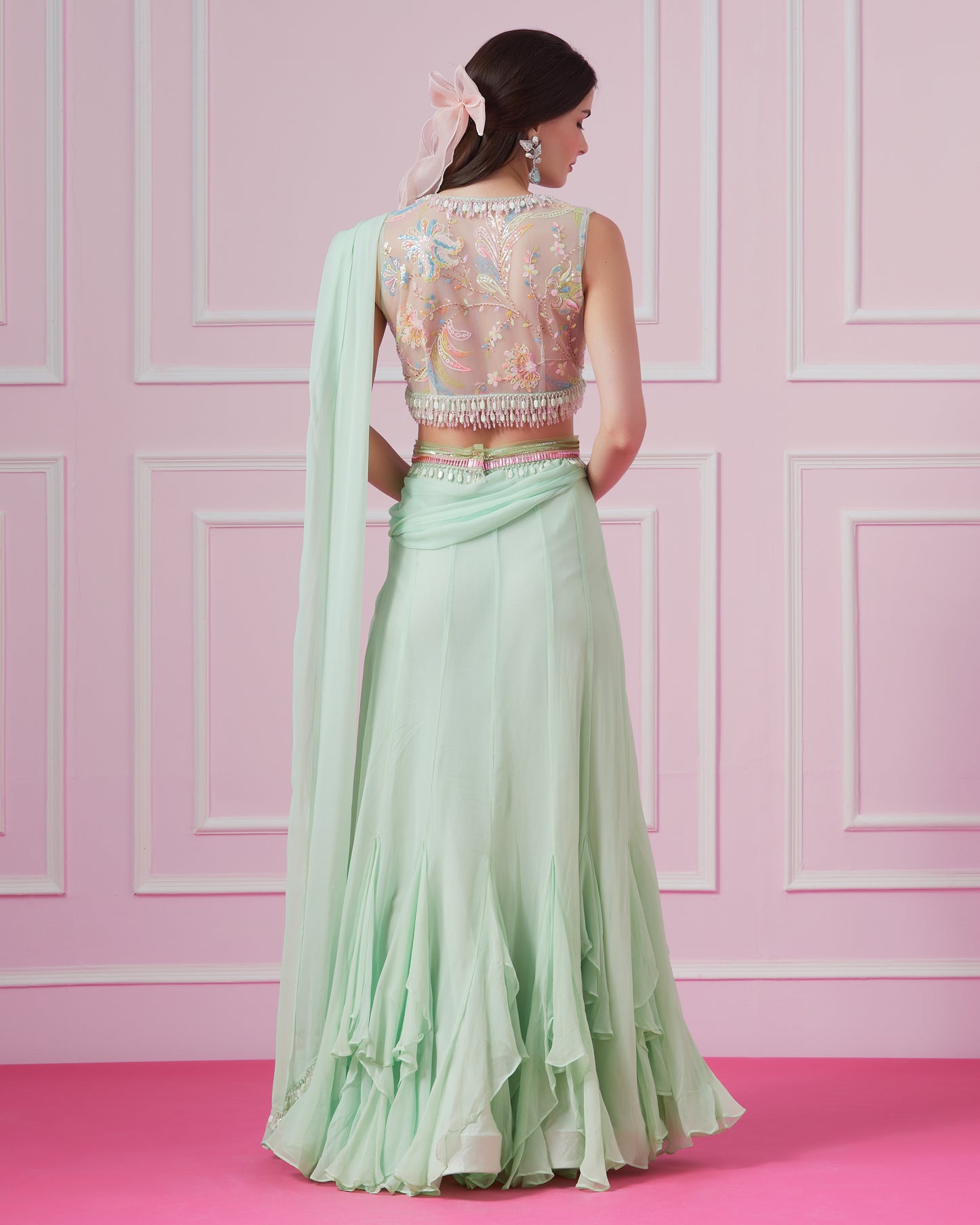 Mint Julep Saree