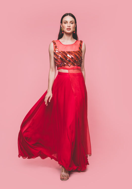 The Orange Pop Skirt
