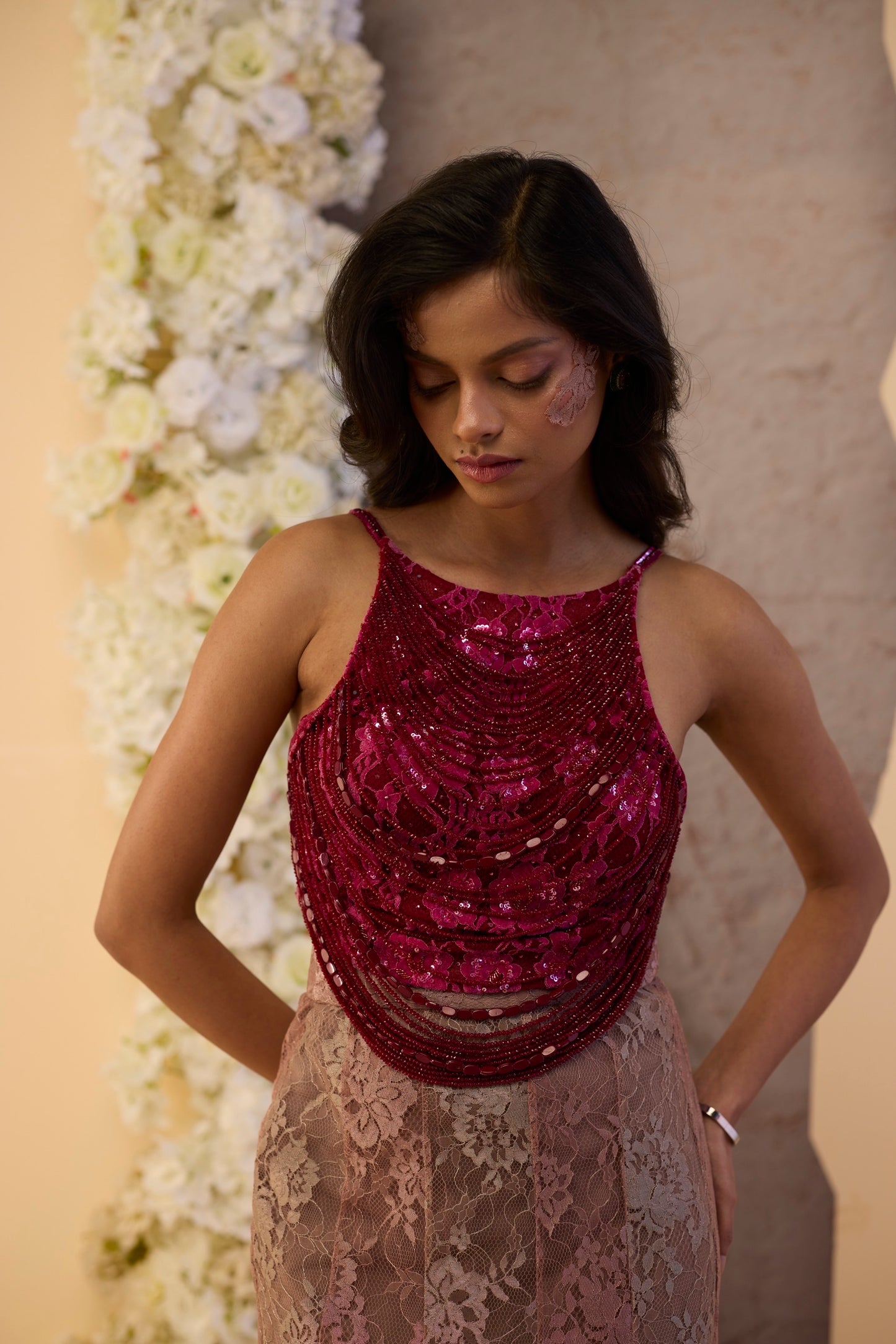 The Merlot Lehenga Set