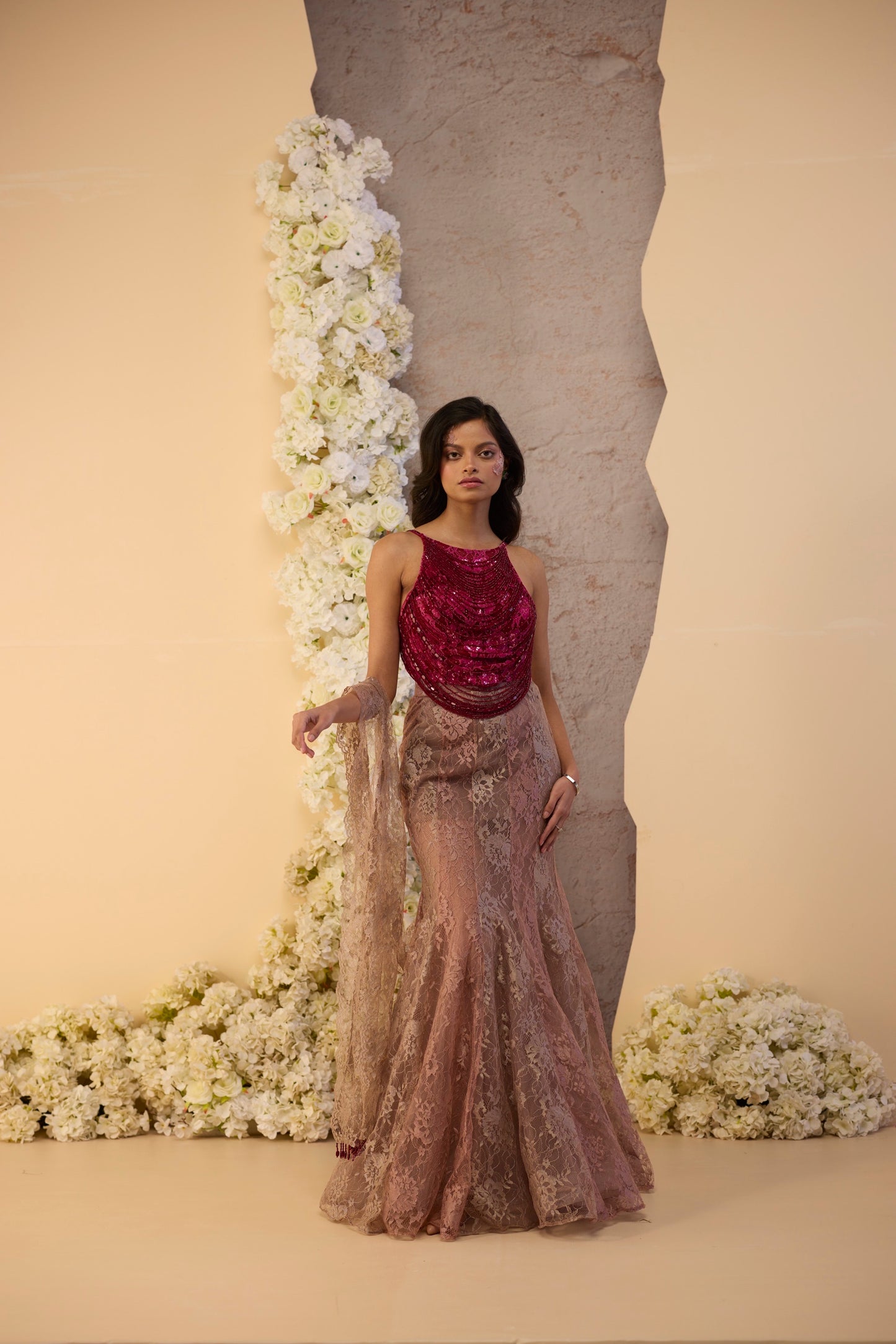 The Merlot Lehenga Set