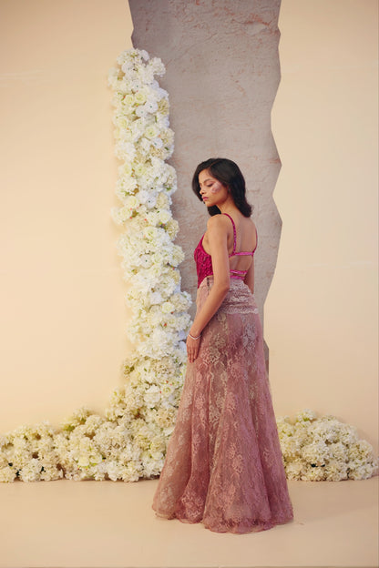 The Merlot Lehenga Set
