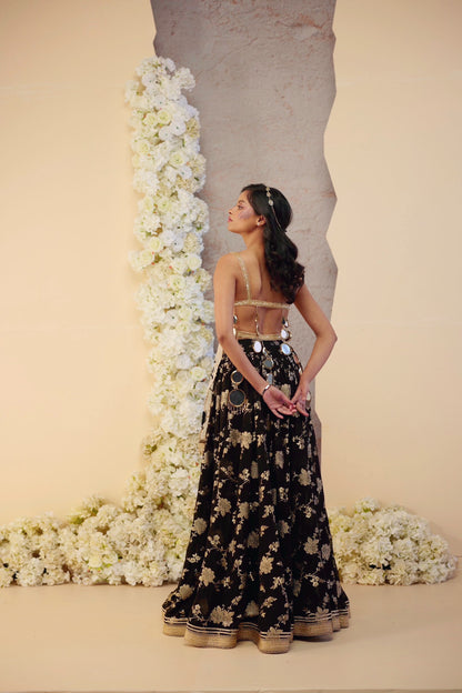 The Midnight Lehenga Set