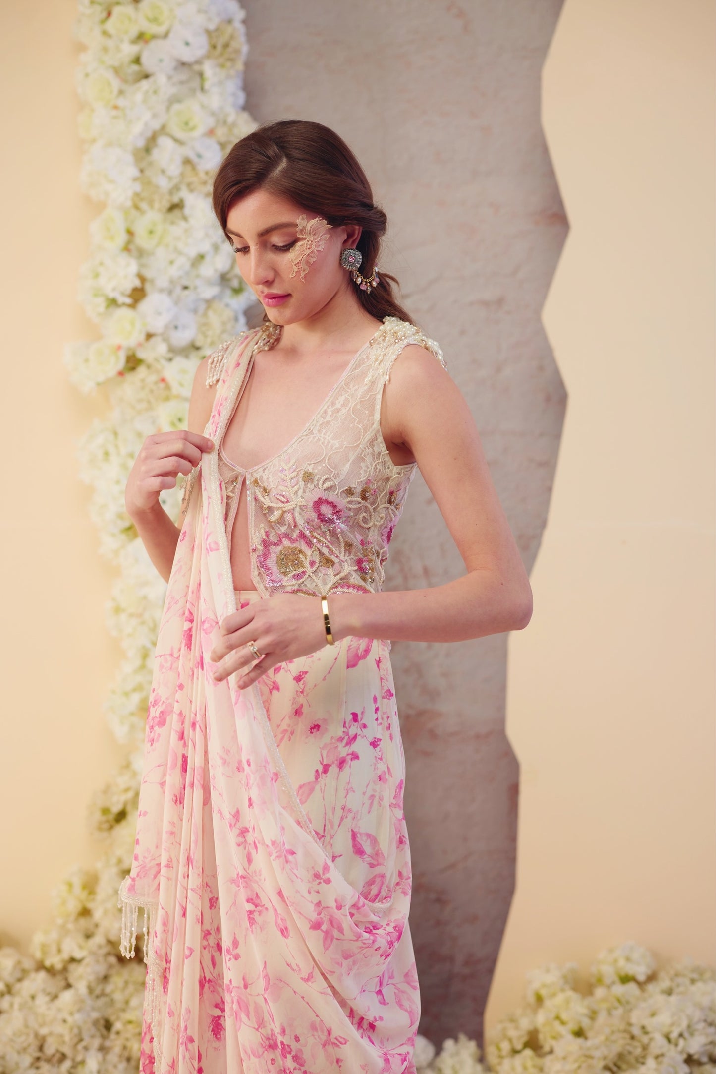 The Noor Blossom Drape Saree