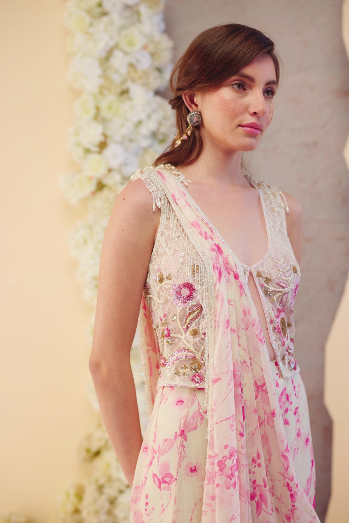 The Noor Blossom Drape Saree