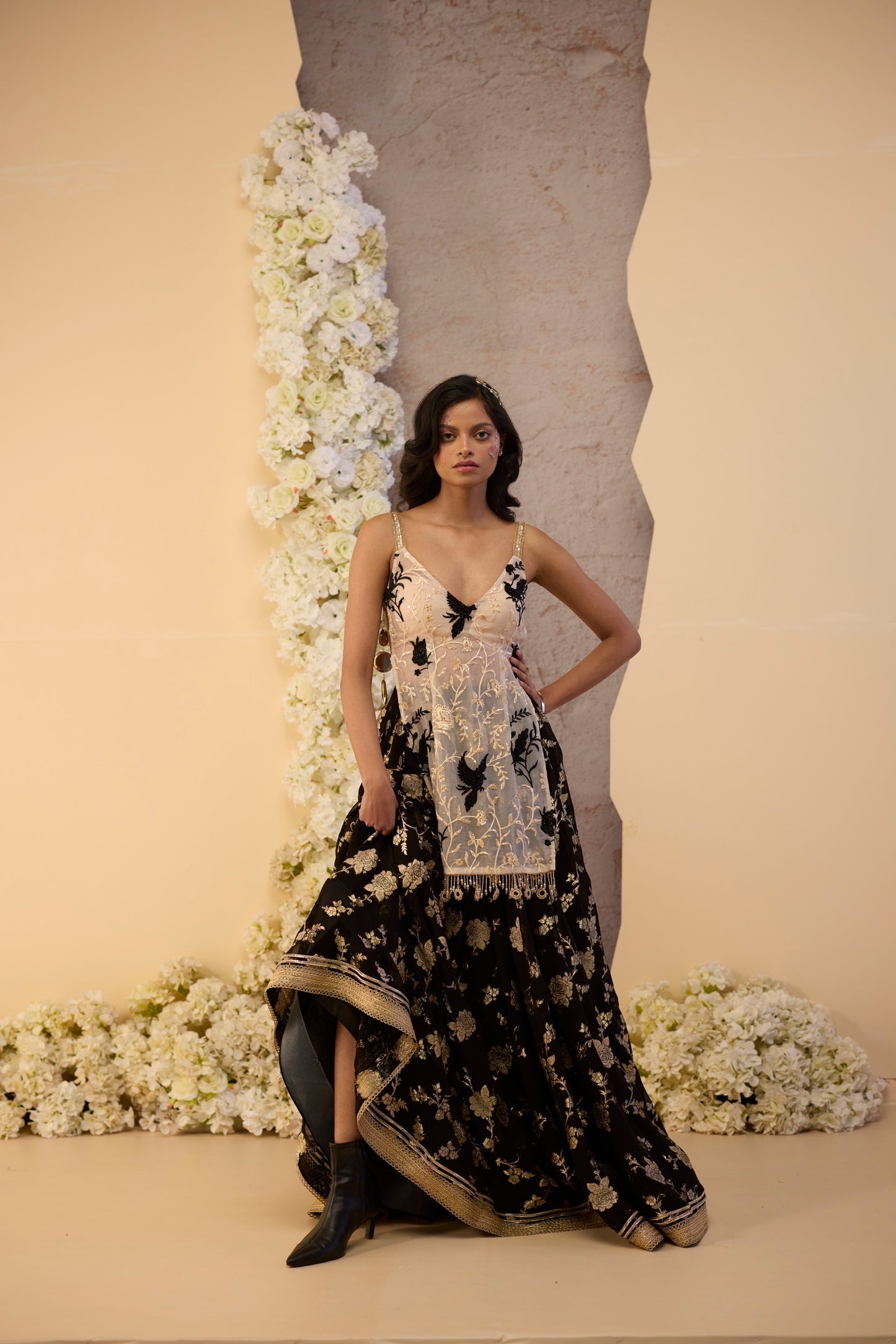 The Midnight Lehenga Set