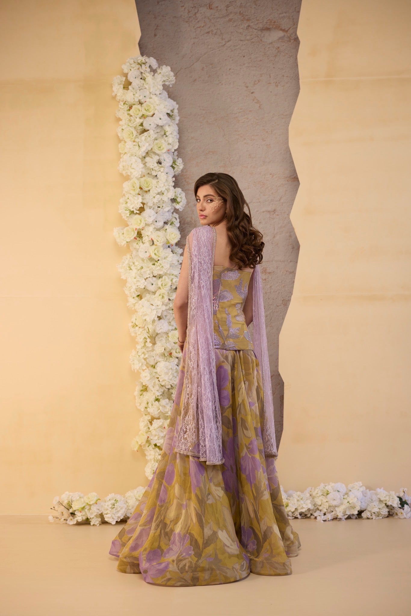 The Lilac Bloom Lehenga Set
