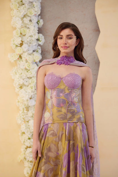 The Lilac Bloom Lehenga Set