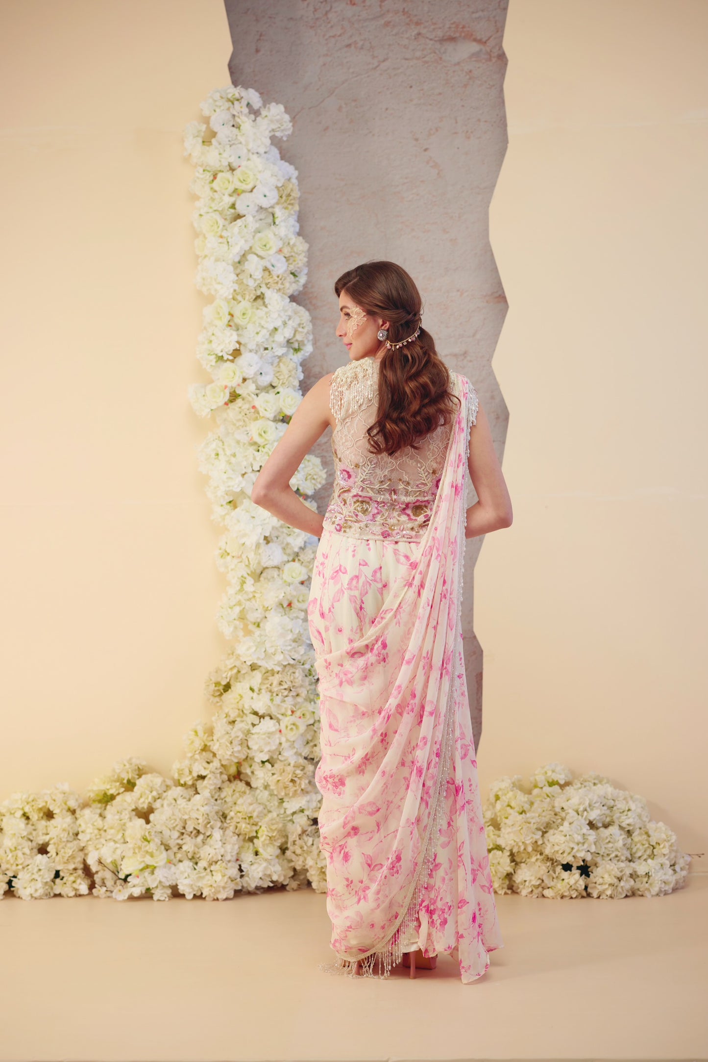 The Noor Blossom Drape Saree