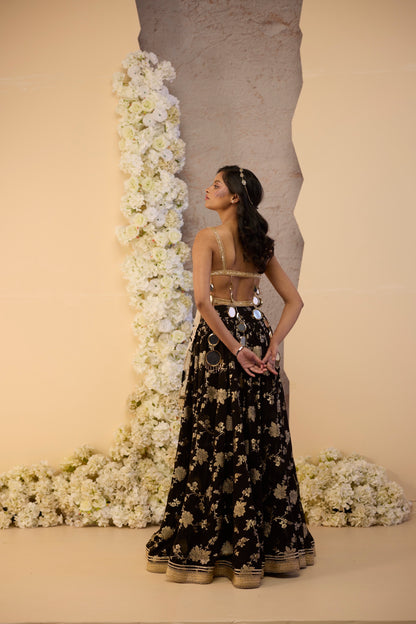 The Midnight Lehenga Set