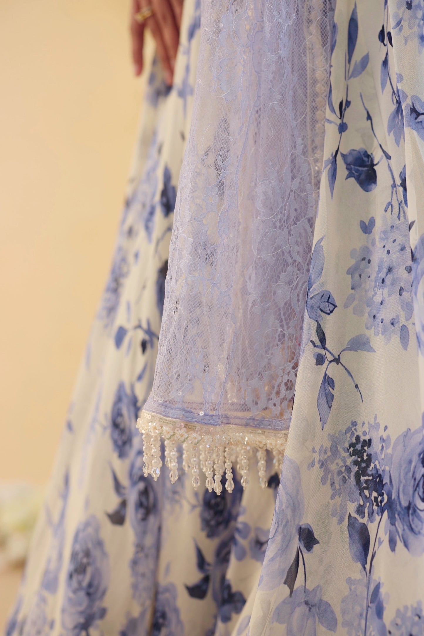 The Bleu Jardin Skirt Set