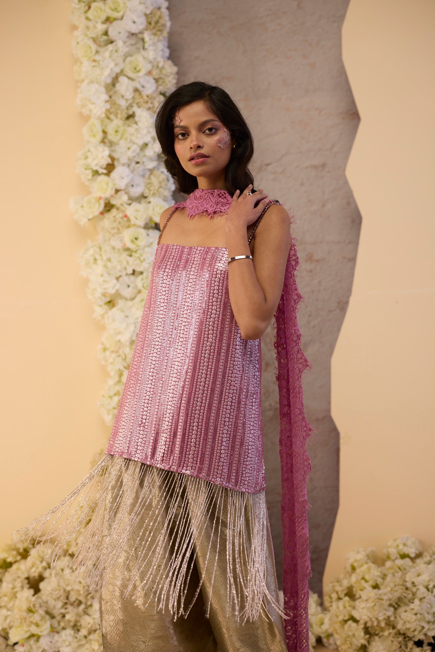 The Lilac Fringe Salwar Set