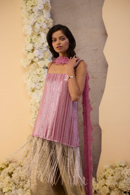 The Lilac Fringe Salwar Set