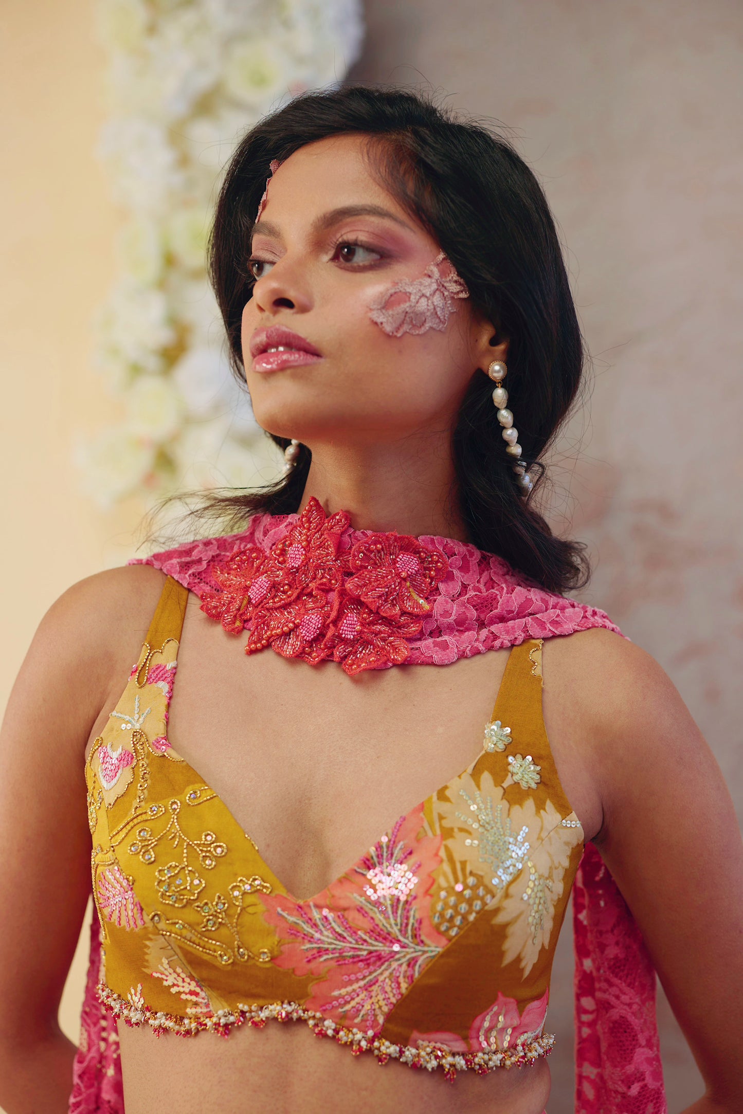 The Amber Bloom Lehenga Set