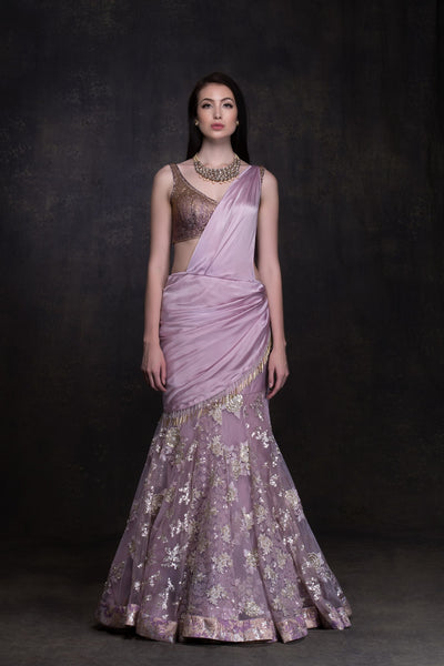 Booganbel - The Bougainvillea Saree gown