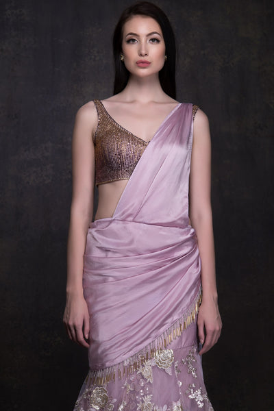 Booganbel - The Bougainvillea Saree gown