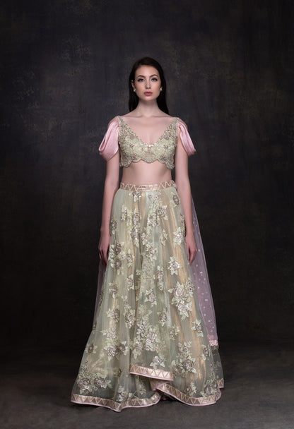 Chandramalika - The Chrysanthemum Lehenga