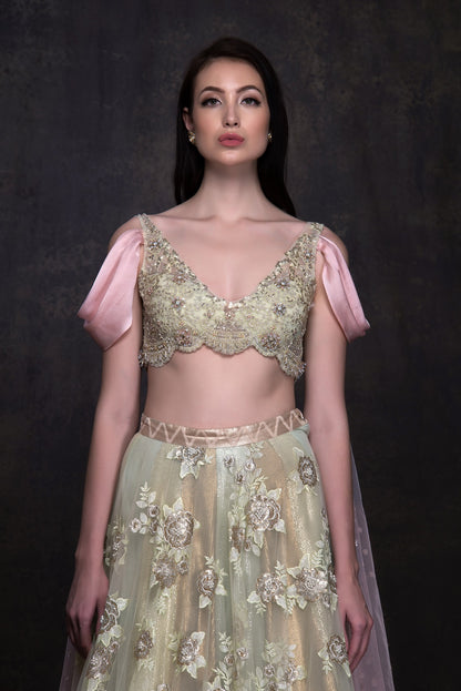 Chandramalika - The Chrysanthemum Lehenga