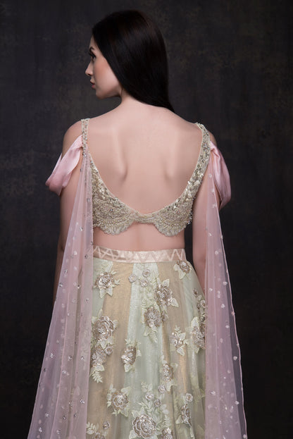 Chandramalika - The Chrysanthemum Lehenga