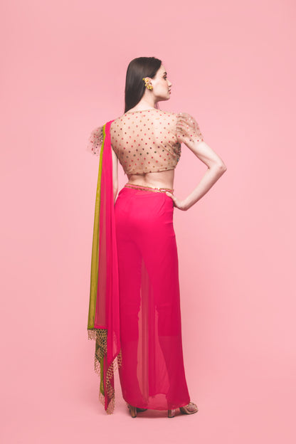 The Bubblegum Saree