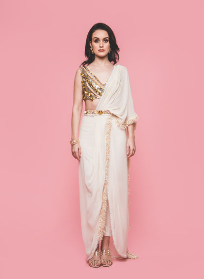The Gold Dust Saree