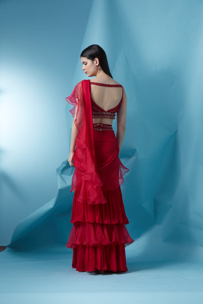 The Sangria Saree