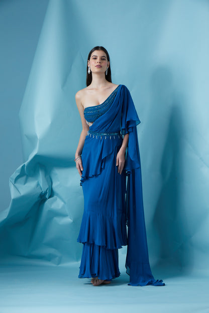The Bay Breeze Saree