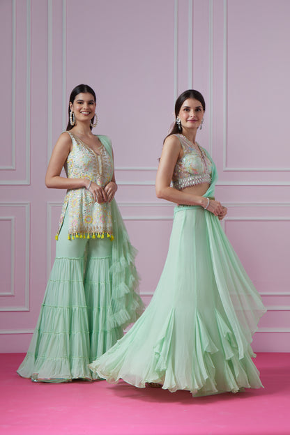 Mint Julep Saree