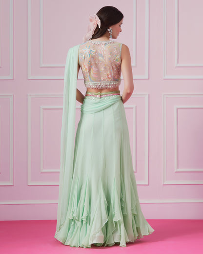 Mint Julep Saree